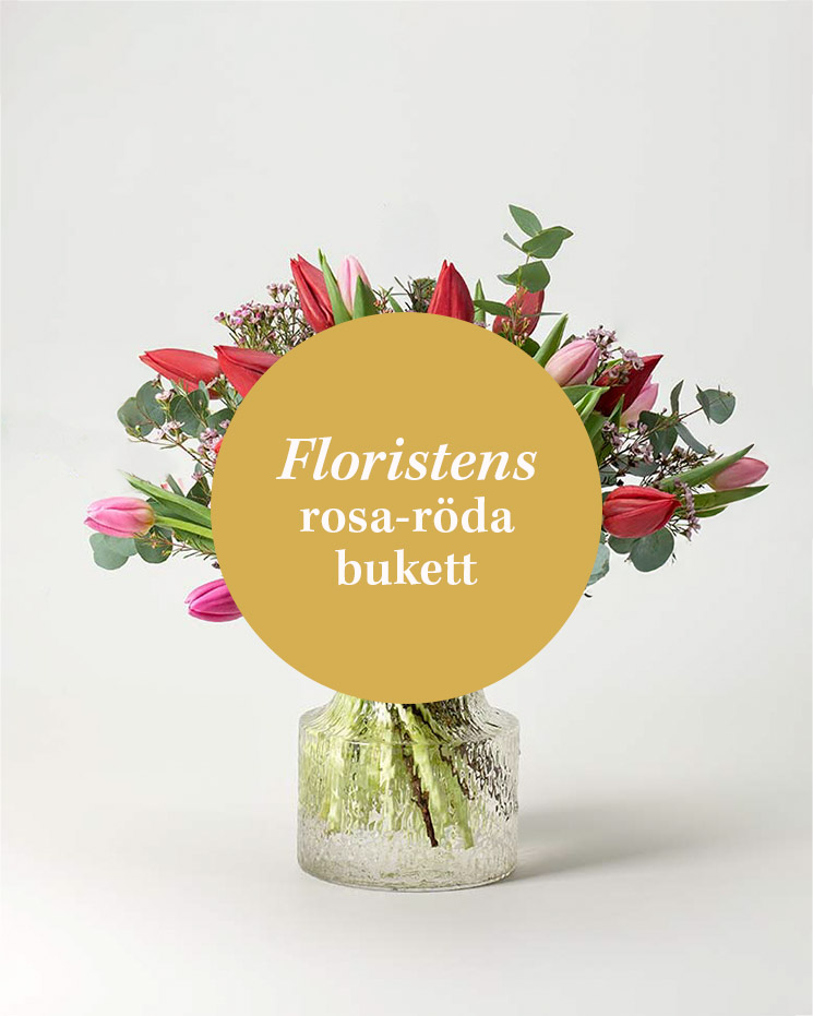 Floristens rosa-röda buket