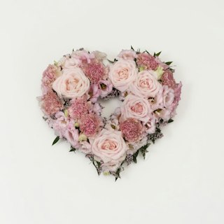 Avsked, öppet blomsterhjärta