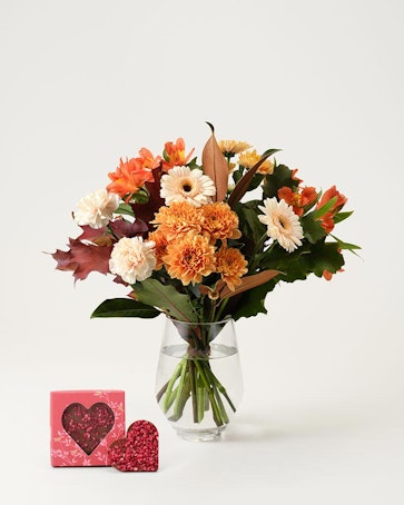 Mera blomsterglädje med chokladhjärta