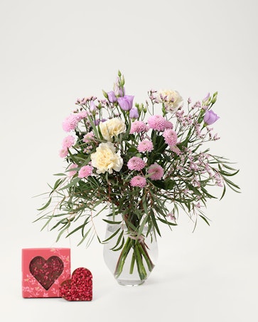 Marsbuketten med chokladhjärta