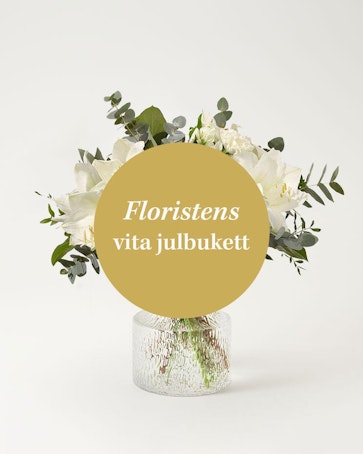 Floristens vita julbukett