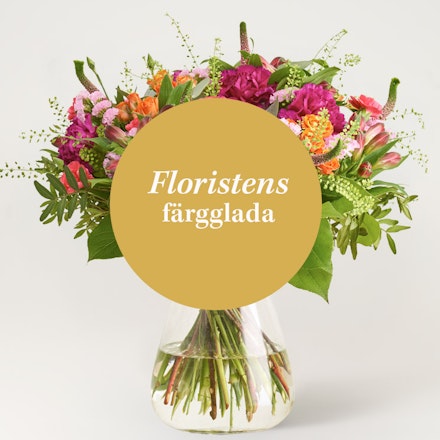 Floristens färgglada bukett