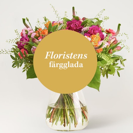 Floristens färgglada bukett