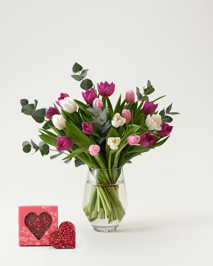 Tulpanfrossa med chokladhjärta