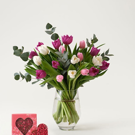 Tulpanfrossa med chokladhjärta