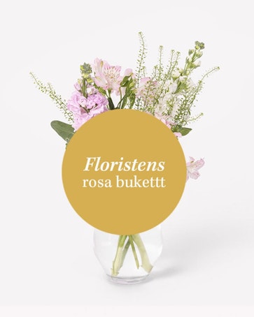 Floristens rosa bukett