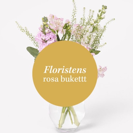 Floristens rosa bukett