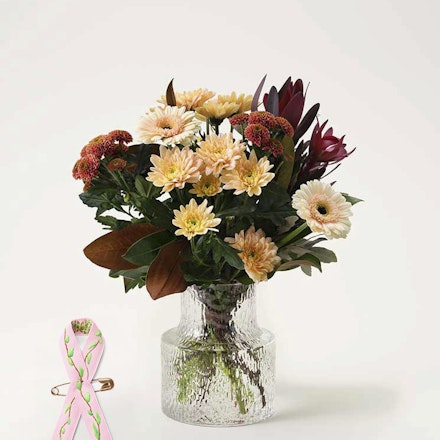 Varm Kram med rosa bandet