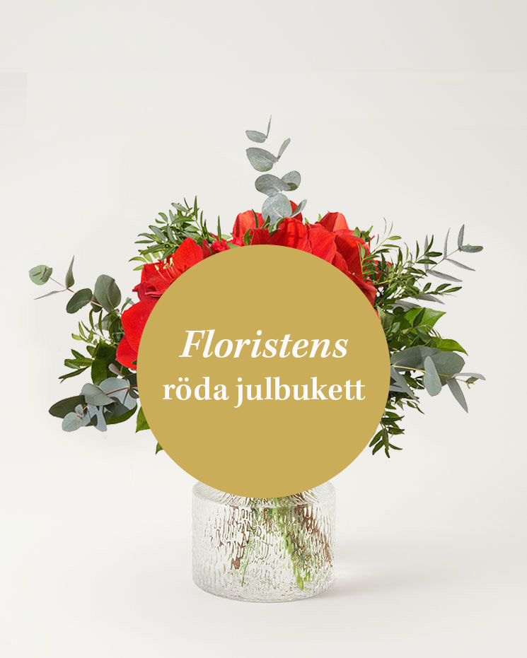 Floristens röda julbukett