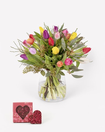 Januaribuketten med chokladhjärta