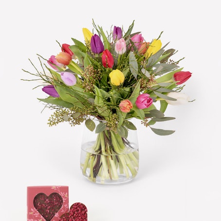 Januaribuketten med chokladhjärta