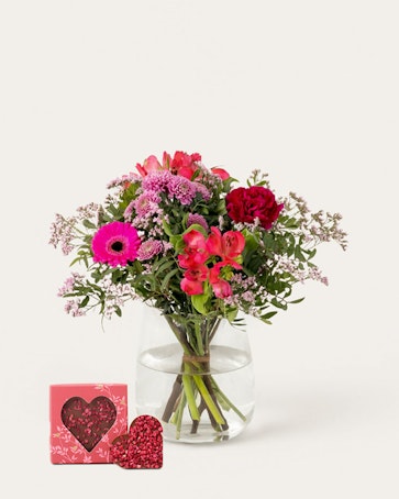 Färglycka med chokladhjärta