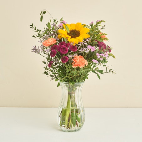 Floristens kreative buket, farverige nuancer