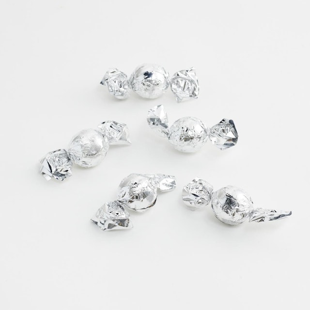 5 stk. Choco Balls, sølv