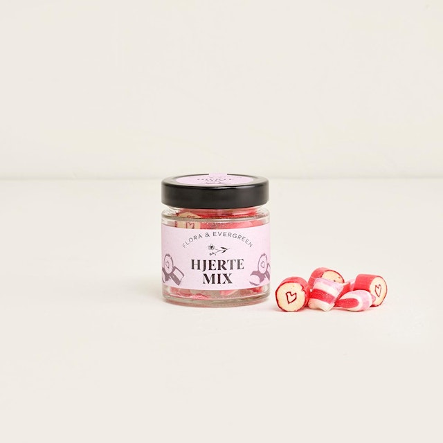 Flora & evergreen hjerte bolcher