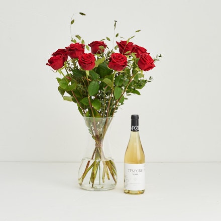 De røde roser med Terrae - Garnacha, Blanco, økologisk hvidvin