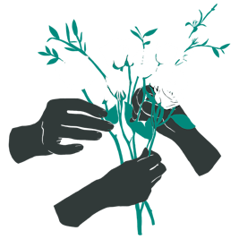 Leverans från lokala florister