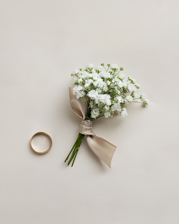 Corsage brudslöja