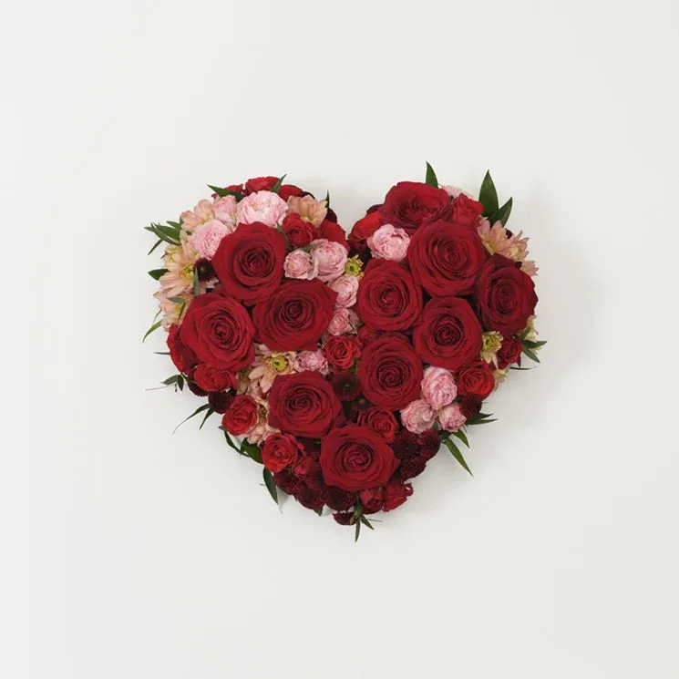 Älskad, blomsterhjärta