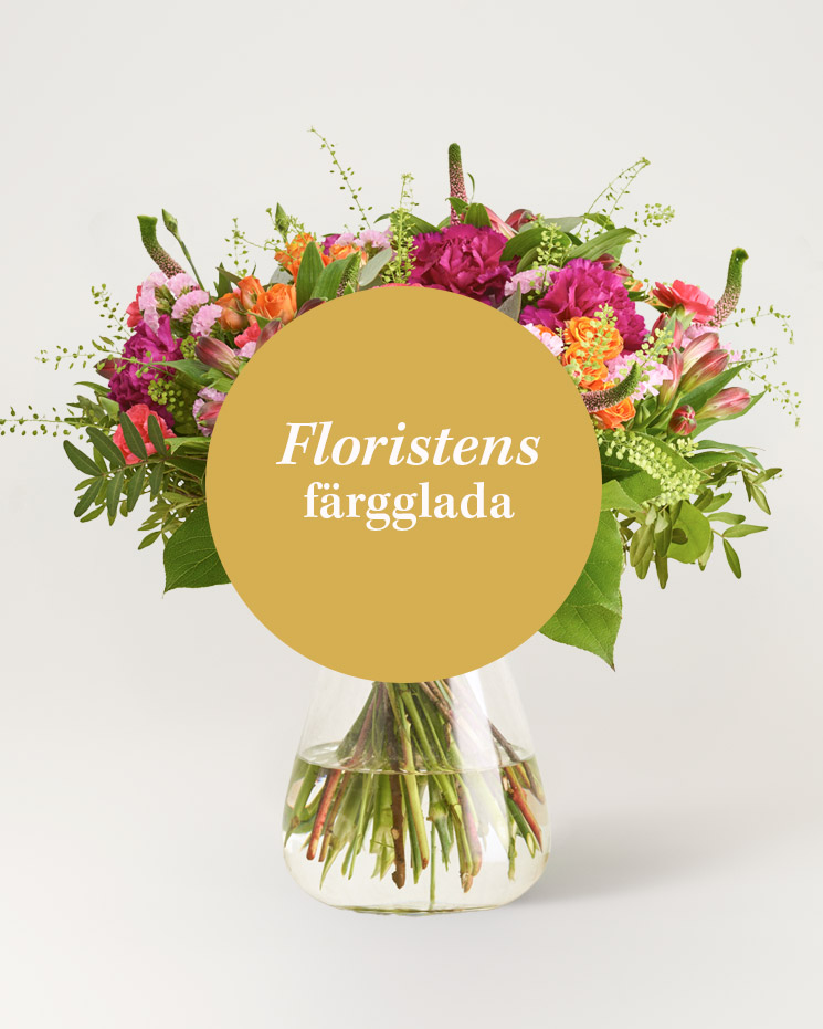 Floristens färgglada bukett